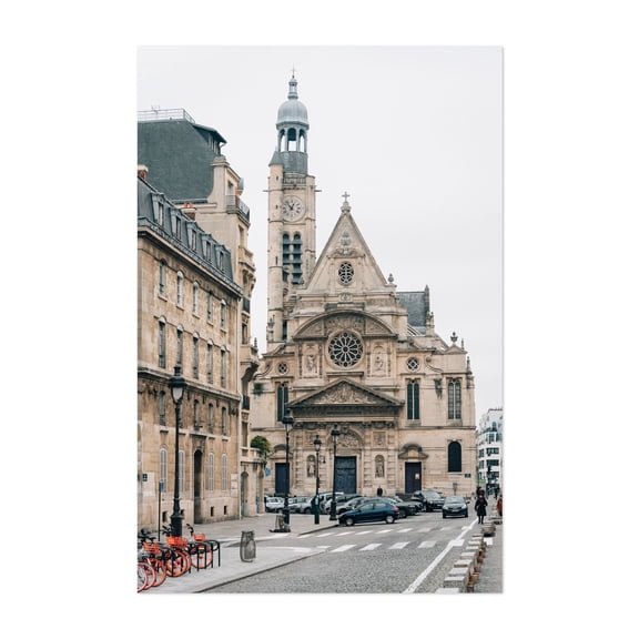 Saint-Étienne-du-Mont - Paris Île-de-France France Photography Unframed Wall Art Print 5 x 7 inches