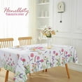 thumbnail image 5 of Blue and White Floral Tablecloth, Rectangle Tablecloth 52 x 70 Inch, Spill-Proof Wrinkle Resistant Table Cloth for Spring Picnic Kitchen Dining, 5 of 6