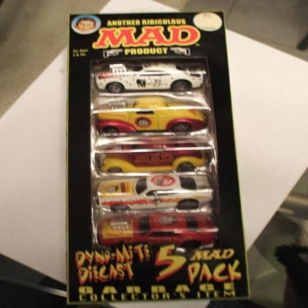 Mad Dyno-mite Diecast Racing Champions Street Wheels 5 Pack Garbage Collector's Item Alfred E. Neuman Spy Vs Spy Vs.