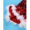 thumbnail image 7 of ranrann Kids Girls 3PCS Set Christmas Santa Dance Show Costume Sequins Figure Ice Roller Skating Red 14, 7 of 7