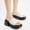 white, variant on Women's Satin Look Platform Slide Sandals, Open Toe One Band Slides