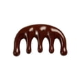 thumbnail image 1 of Brown Wooden Five-Tooth Dolphin Massage Comb For Hair Care And Scalp Relaxation, 1 of 8