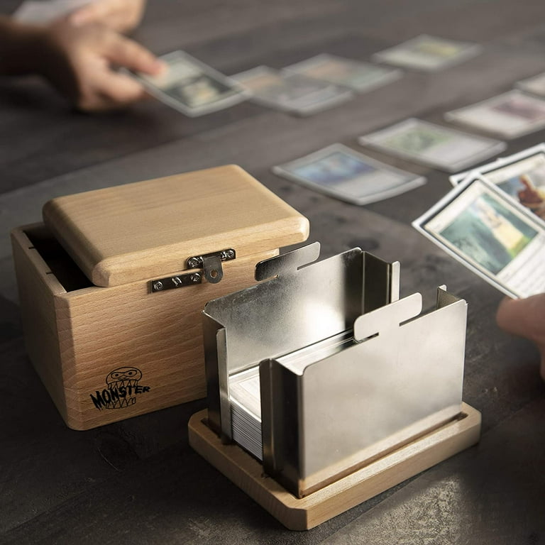 Monster Misdirection Wooden TCG Protective Storage Deck Box with Deceptive  Anti-Theft Opening that will keep your cards SAFE - compatible with Magic  the Gathering, Yugioh and Pokemon decks - Walmart.com