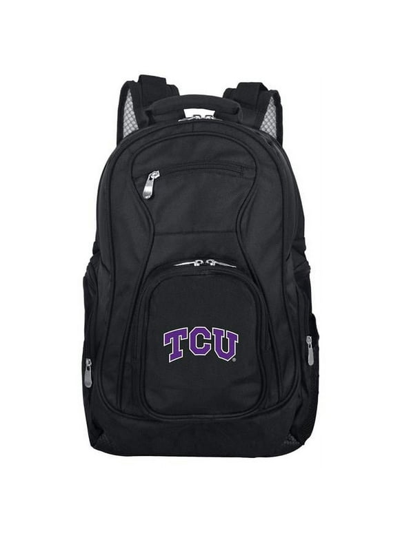 Denco Sports Luggage CLTCL704 19 in. Mojo Texas Christian Premium Laptop Backpack, Black