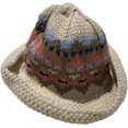 thumbnail image 2 of CoCopeaunts Wide Brim Bucket Hats Vintage Pattern Wool Pure Hand Crochet Coarse Wool Autumn Winter Fisherman Hat for Women, 2 of 8