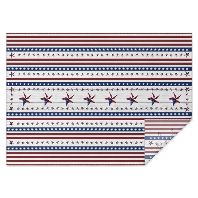 4th Of July Patriotic Independence Day Table Cloth,Wrinkle Resistant Table Cover with Polyester,Waterproof Reusable Tablecloths for Weeding Birthday Tea Party Decorations (Rectangle,60x84inch)
