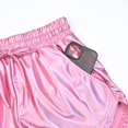 thumbnail image 4 of Shorts metálicos holográficos rosa brillante para mujer Perfashion, 4 of 7
