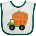 thumbnail image 3 of Inktastic Pumpkin Truck Thanksgiving Halloween Boys or Girls Baby Bib, 3 of 4