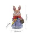 thumbnail image 3 of Apmemiss Clearance Easter Bunnies Rabbit Figurines Fairy Garden Accessories Bunnies Resin Easter Ornaments for Home Garden Bonsai Decoration Mini Rabbit Statue Figurines for Potted Plants, 3 of 6