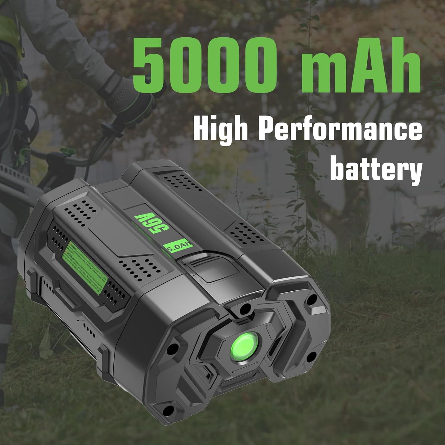 2 Pack 56 Volt 5000mAh High Capacity Replacement for EGO 56V Battery Compatible with EGO Battery Lithium Power Tools Compatible with BA2800 BA4200 BA4200T BA1400 BA1400T BA2240 Cordless Tool