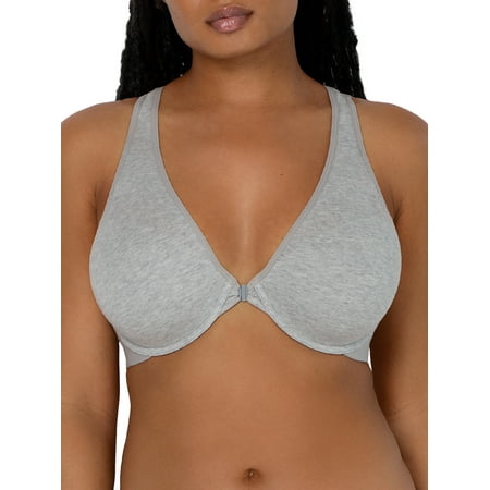 

Smart & Sexy Women s Comfort Cotton Front & Back Close Racerback Bra Style-SA1411