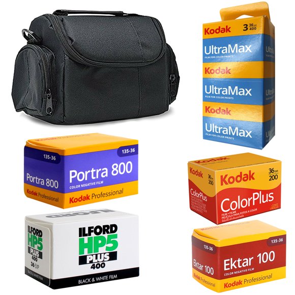 Ultimate 35mm Color Negative Film Bundle 36 Exposures & Case for Film Photography Lovers