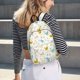 thumbnail image 5 of Disketp Chicken print Canvas Backpack Lightweight Travel Daypack Student Rucksack Laptop Backpack-Medium, 5 of 5