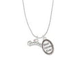 thumbnail image 2 of Delight Jewelry Silvertone Princess with Pink Crystal Best Mom Ever Charm Necklace, 2 of 4