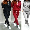 thumbnail image 2 of POINTERTECK Sweat à Capuche Décontracté pour Femmes, Hauts de Sport, Pantalons, Ensemble de Jogging, 2 of 2