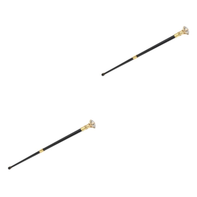 Yuarrent Walking Sticks Diamond Handle Costume Elegant Aluminum Fashion Alloy Blanco 2Conjunto