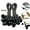 Black with White Dot, variant on Black Ball Bungee Cords 10Pcs, Heavy Duty Windproof Tie Down Straps for Tent Canopy RV Patio Camping