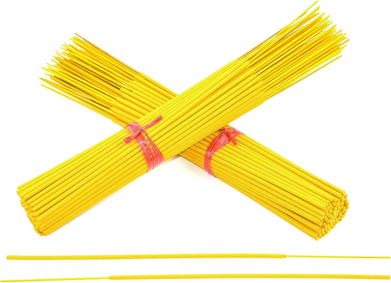 10000 Unscented (Yellow) Incense Sticks 11" Bulk Wholesale - 100% Natural Joss and Bamboo Punk Blanks - Great for DIY Aromatherapy Incense Making.