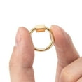 thumbnail image 5 of Brass Screw Carabiner Lock Charms for Necklaces Making Quick Links Round Ring Golden 20x19x2mm Screw: 6x5.5mm, 5 of 7