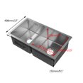thumbnail image 4 of 304 Stainless Steel Kitchen Sink Double Bowl 30x17" Undermount Top Mount Basin, 4 of 9