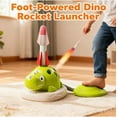 thumbnail image 5 of 3-in-1 Dinosaur Rocket Launcher Toy for Kids, with Ring Toss Game and Musical Jumping Modes, Fun Outdoor & Indoor Active Play Gift for Boys and Girls Ages 3-8 Years Old, 5 of 8