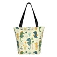 thumbnail image 3 of Gaeub Seahorse Printed Tote Bag Grocery Bag Reusable Shoulder Bag with Zip for School Kitchen Park DIY, 3 of 9