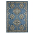 thumbnail image 5 of French Connection Stonewash Printed Cotton Accent Rug, Navy, 4x6, 5 of 6