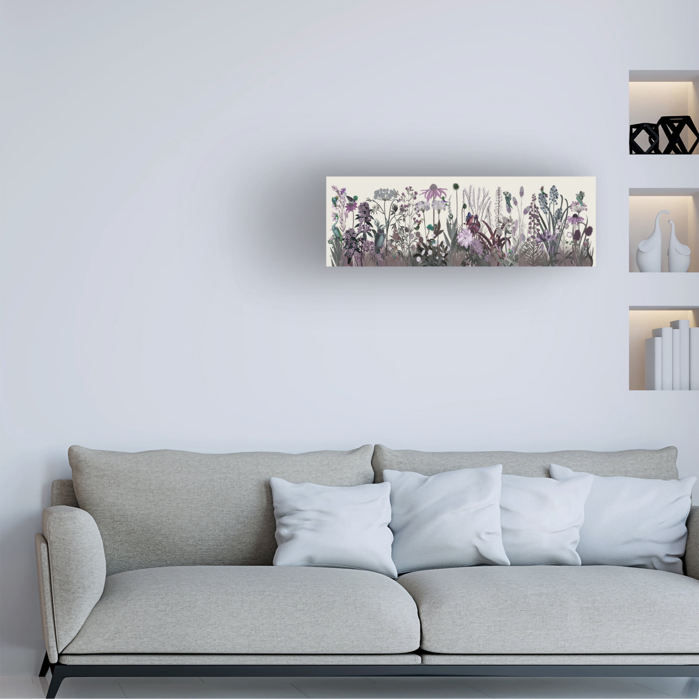 Fab Funky 'Wildflower Blush' Canvas Art