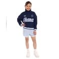 thumbnail image 4 of Stitch Girls' Quarter Zip Graphic Pullover Sweatshirt with Long Sleeves, Sizes 4-12, 4 of 8
