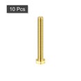 thumbnail image 3 of Unique Bargains Brass Hex Bolts, M5x40mm 10 Pack Fully Thread Grade 4.8 Machine Screws, 3 of 4
