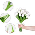 thumbnail image 3 of Yirtree 5PCS Artificial Tulips Flowers Real Touch Tulips Fake Holland PU Tulip Bouquet Latex Flowers for Wedding Party Office Home Kitchen Decoration, 3 of 8