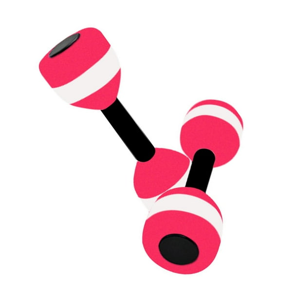 2 mancuernas de agua para mujer, mancuernas de ejercicio acuático, barras de fitness acuático Rojo