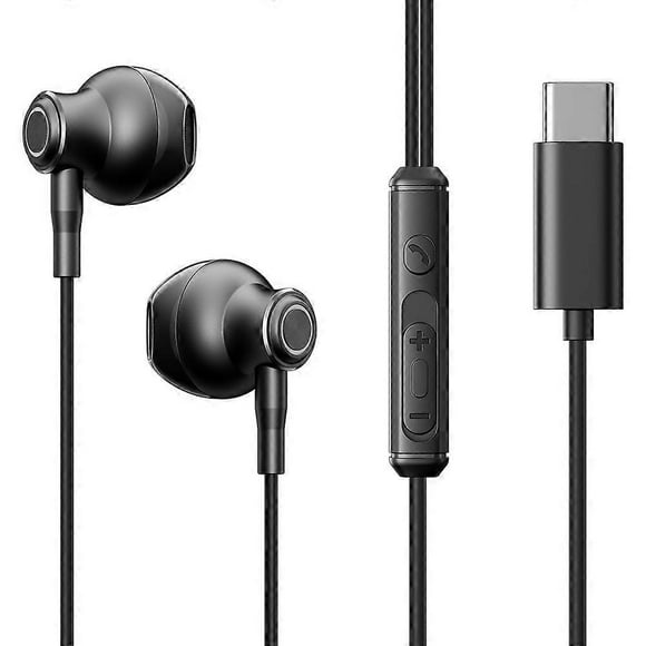 e3g JOYROOM JR-EC07 Metal Half In-Ear Wired Earphone Type-C Headphone h1F with Micphone