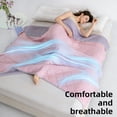 thumbnail image 6 of ROSEKIND Cooling Comforter for Hot Sleepers, OEKO-TEX Certified Lightweight Blanket, Soft & Breathable Cooling Quilt, 80x90in, Iced Lavender, 6 of 9