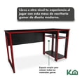 thumbnail image 2 of Escritorio Gamer Juvenil Para Computadora Color Rojo/negro KingsHouse 300244, 2 of 6