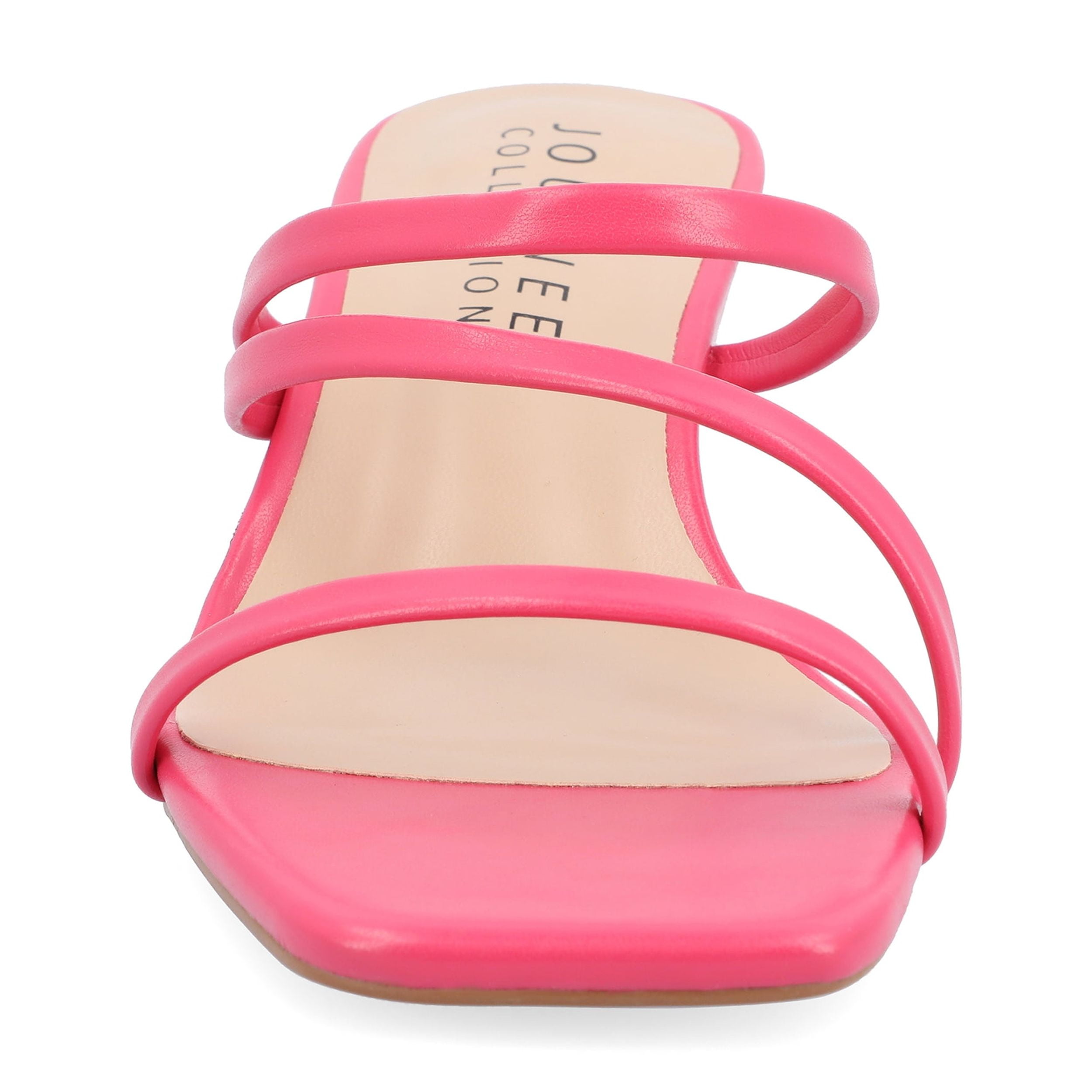 Journee Womens Takarah Crossover Strap Slip On Wedge Sandals