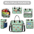 thumbnail image 2 of Pioneer Flower Floral Print Pattern Womens Lunch Box for Work,Insulated Large Lunch Bag,Leakproof Adult Lunch Bag for Work,Beach,Travel,Picnic,Camping, 2 of 6