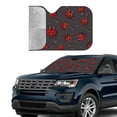 thumbnail image 2 of Yiaed Red Ladybugs On Dark Background Print Car Windshield Sunshade Front Auto Car Front Window Sun Shade Foldable Sun Visor Shield Cover Auto Accessories for Sedan SUV Truck-Medium, 2 of 5