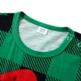 thumbnail image 5 of URMAGIC Christmas Pajamas Matching Sets for Family Green Plaid Tops and Pants Pjs Set Long Sleeve Xmas Sleepwear, 5 of 6