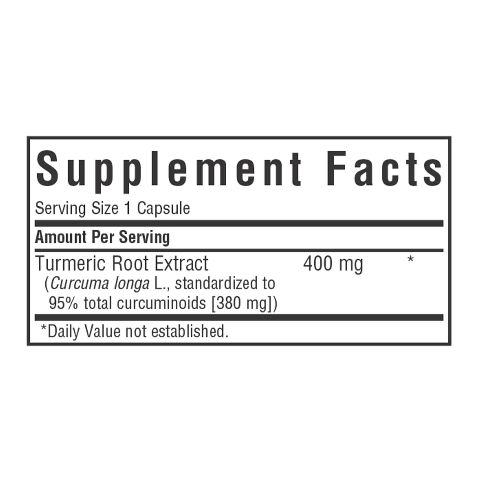 Bluebonnet Nutrition Turmeric Root Extract Supplement, 60 Count