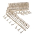thumbnail image 3 of 1 yarda borlas cinta de lentejuelas 5 cm de ancho encaje costura adorno para Beige Hugo adorno de flecos para coser, 3 of 7
