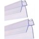 thumbnail image 1 of 2pcs 900mm Shower Door Seal - Straight/curved Glass, 46mm, Max Clearance 20mm, 1 of 5