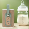 thumbnail image 3 of Baby Milk Warmer Usb Powered 7-Speed Baby Nursing Bottle Heater Decor Supplies (Apricot), 3 of 10