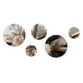 thumbnail image 2 of Designart "Linear Floral Elegance Rose Gold III" Floral Metal Wall Art Set of 5 Piece, 2 of 5