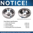 thumbnail image 6 of Detroit Axle - Complete FRONT & REAR Brake Kit Rotors & Ceramic Brake Kit Pads w/Hardware for 2001 2002 2003 2004 2005 2006 2007 Toyota Sequoia, 6 of 11