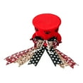 thumbnail image 2 of Christmas Decorations Christmas Tree Topper Foldable Bow Tree Red Hat Christmas Tree Topper Star Decoration Up to 35% off, 2 of 6