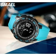 New Watch Digital For Men Smael Luxury Brand Clocks 50m Waterprrof Wrist Watch Military Led Light Reloj 1508 Men's Watches Sport - Digital Wristwatches