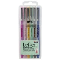 Marvy Uchida LePen Micro-Fine Point Pen, Retro, 6 Colors