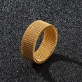 thumbnail image 3 of Hyasfey Finger Ring Simple Style Vivid Color All Match Allergy Free Lightweight Decorative Stainless Steel Temperament Bright Luster Unisex Finger Ring for Men, 3 of 8