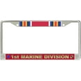 thumbnail image 1 of 1st Marine Division WW2 Veteran License Plate Frame, 1 of 1